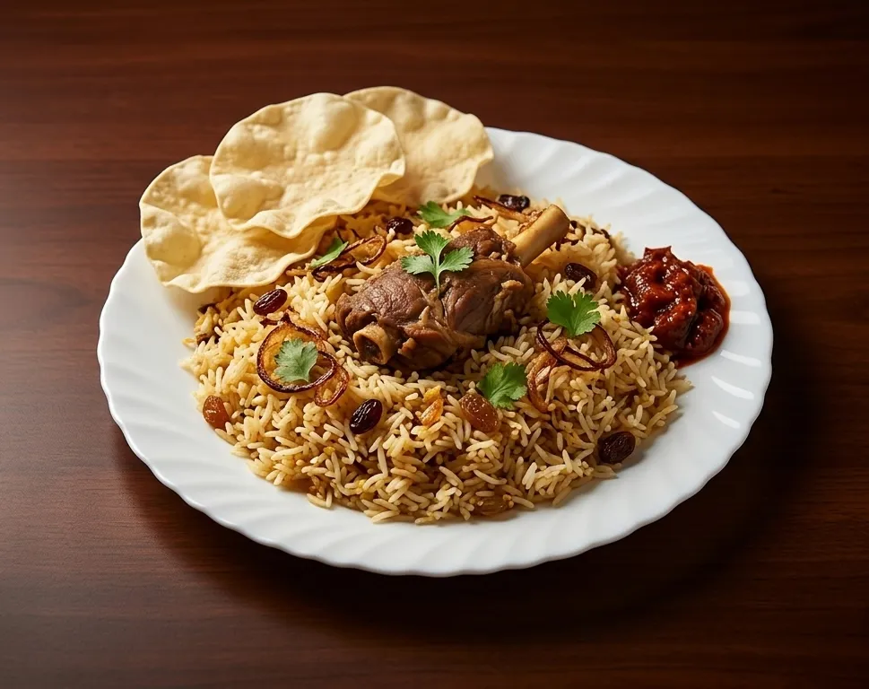 Kerala-style Beef Biriyani at Malabar Kitchen in Peterborough, ON